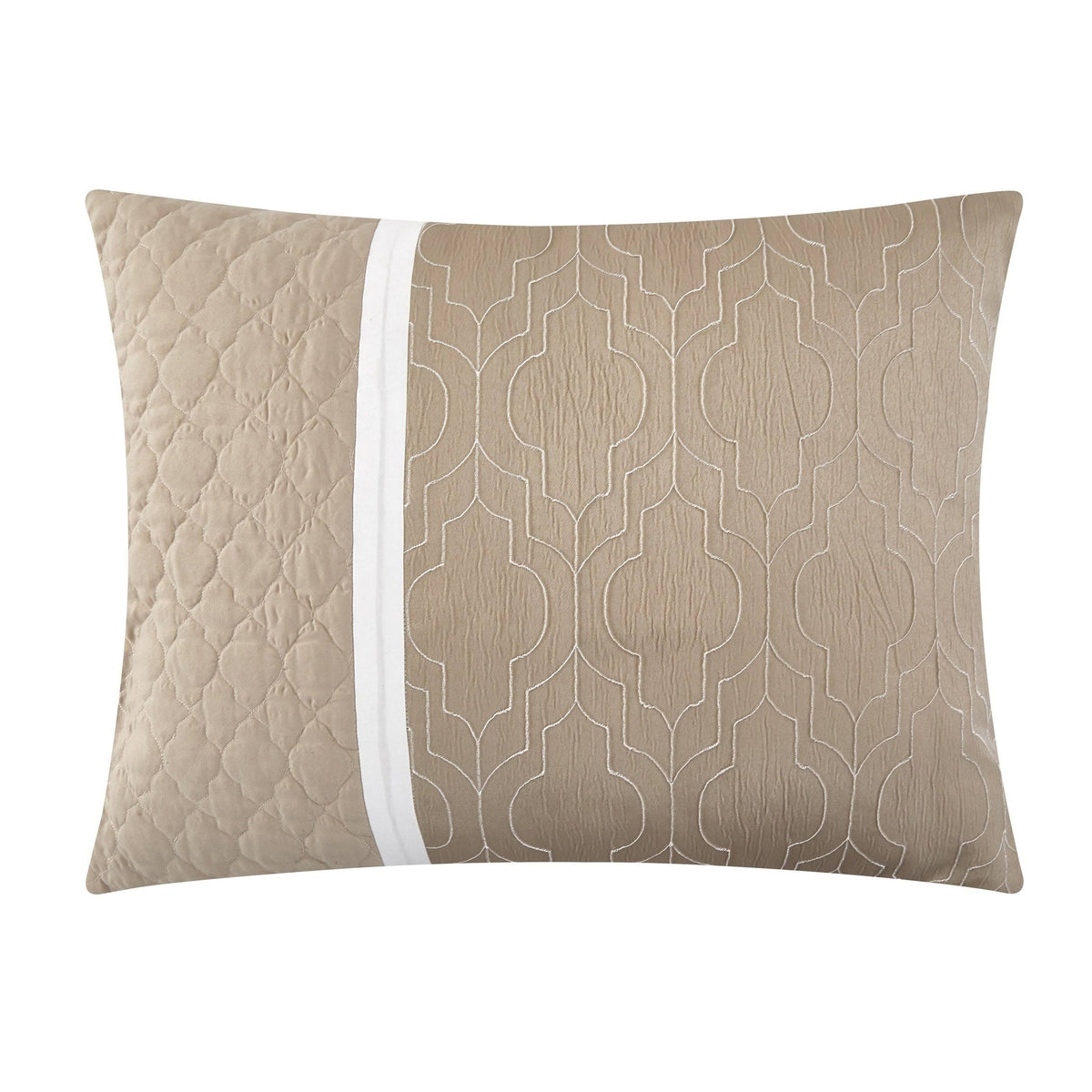 King Jacquard Geometric Pattern 8 Piece Bedding Set L238