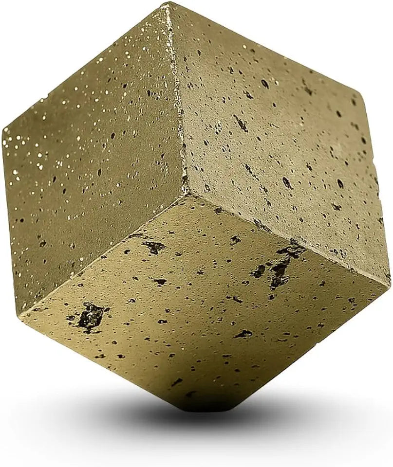 Hand-Polished Pyrite Cube 7 to 8 Ounces O17995