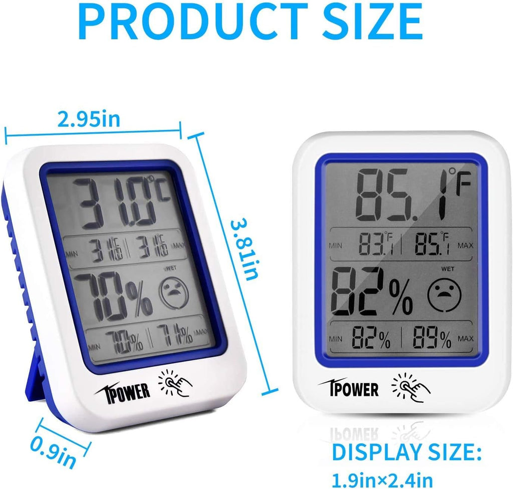 6 Inch 442 CFM Inline Duct Ventilation Fan with Carbon Filter, Variable Speed Adjuster, Digital Hygrometer Thermometer, 25 feet Vent Hose Combo, 1-Pair Rope Clip Hanger T5939