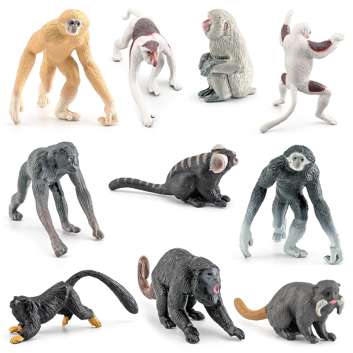 10PCS Simulation Zoo Animal Ornament Model P472669