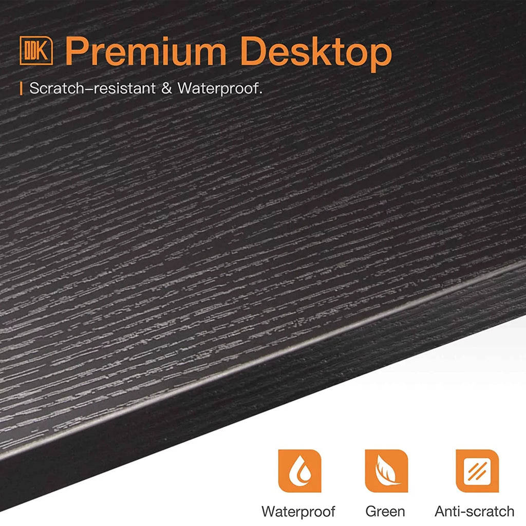Black Corner Computer Desk with Storage Drawer T2179