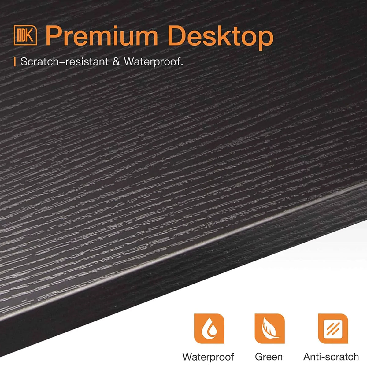 Black Corner Computer Desk with Storage Drawer T2179