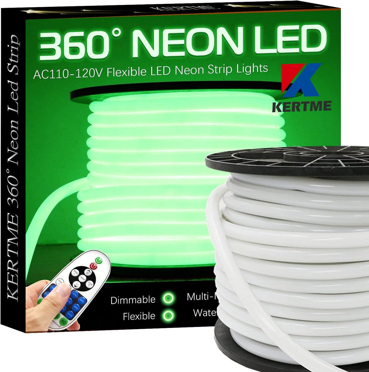 Neon LED Light Strip 32.8ft/10m White 6000K Q93428