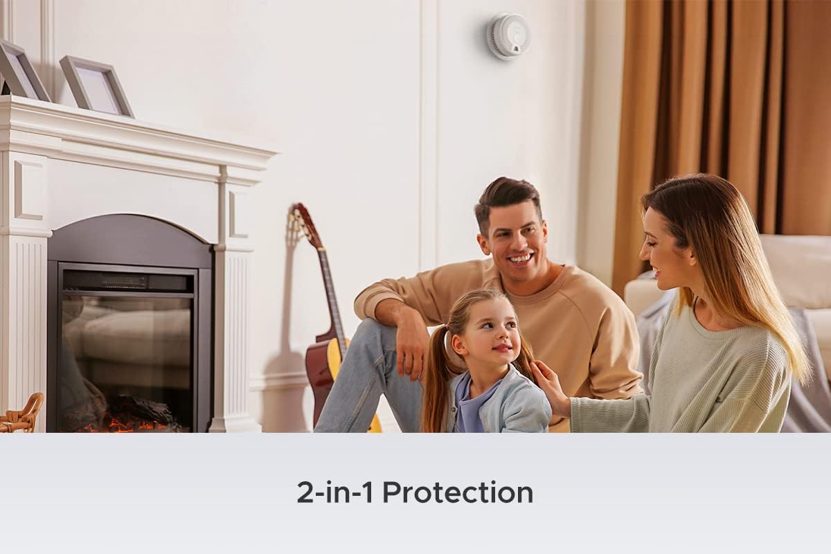 3 Pack Wireless Interconnected Combination Smoke and Carbon Monoxide Detector Q39332