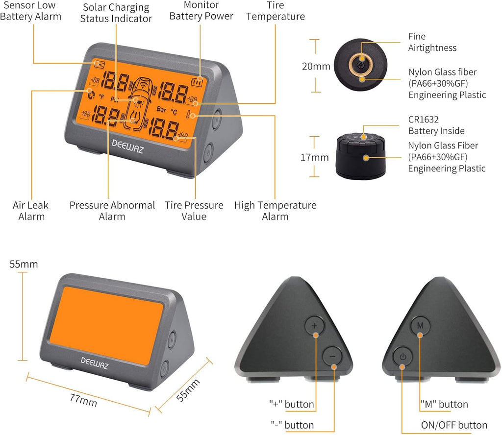 Tire Pressure Monitoring System 0-116 Psi S35089