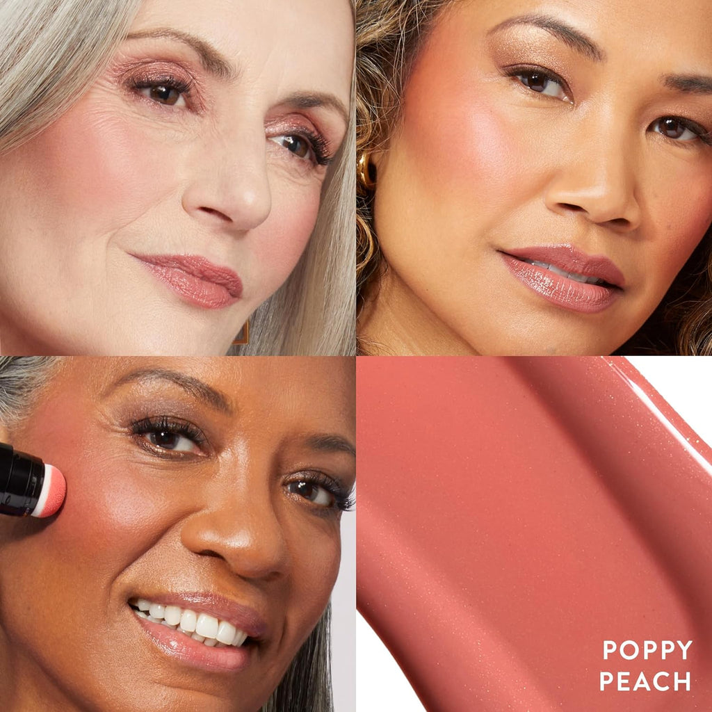 Serum Blush Cheek Tint, Poppy Peach + Sheer Hydrating Lipstick, Peach Bellini L219371