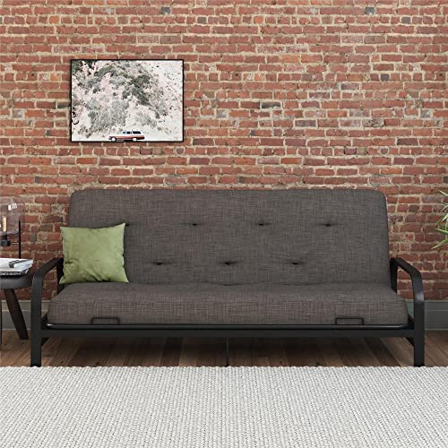 8-Inch Pocket Spring Coil Futon Mattress, Full, Taupe Gray C50170