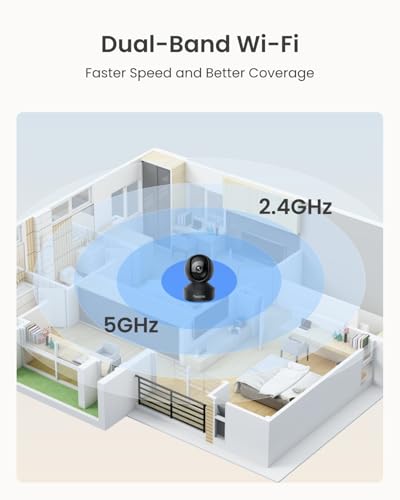 3K PT Wi-Fi Indoor Camera with Night Vision and Two-Way Audio U348