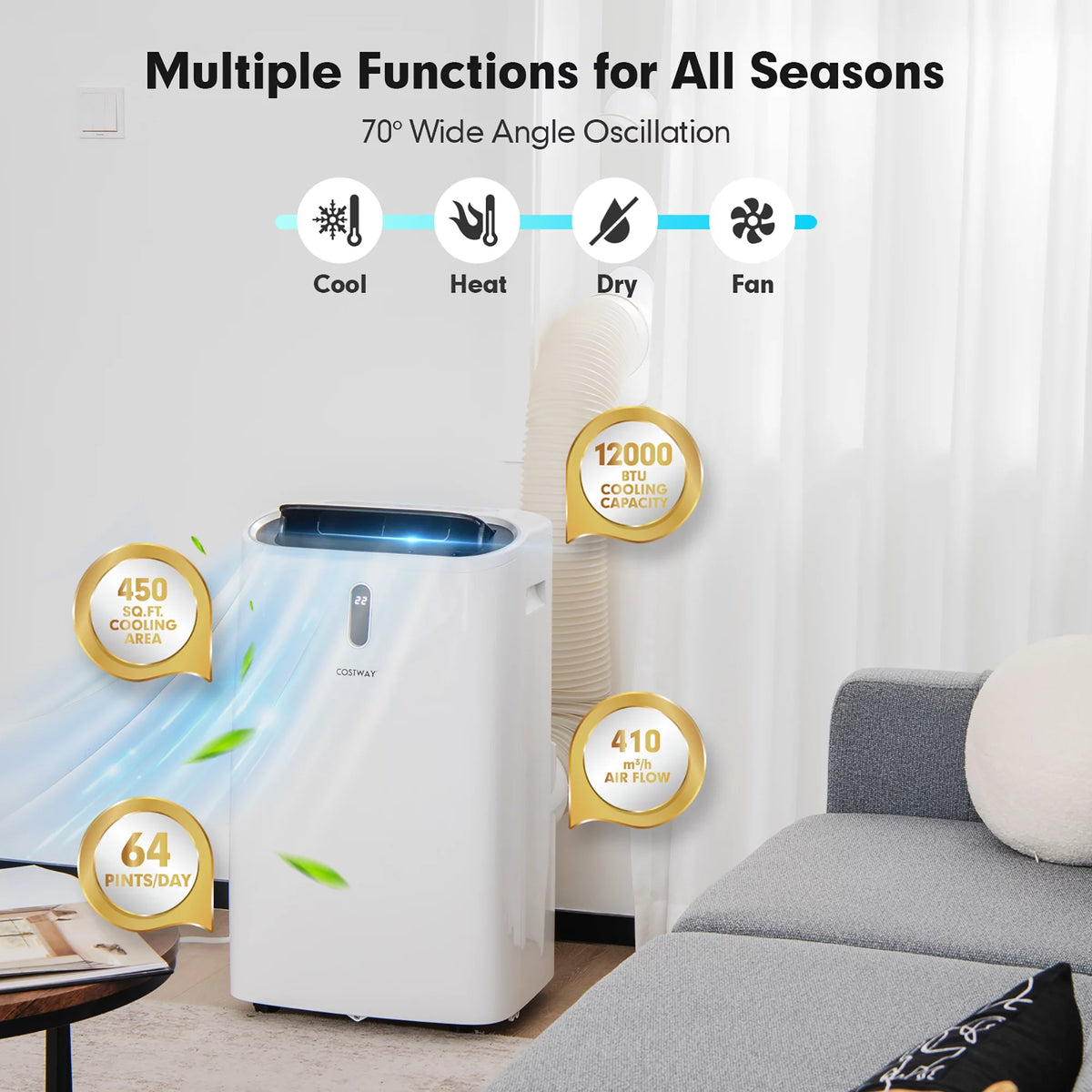 8800 BTU Portable Air Conditioner O94473