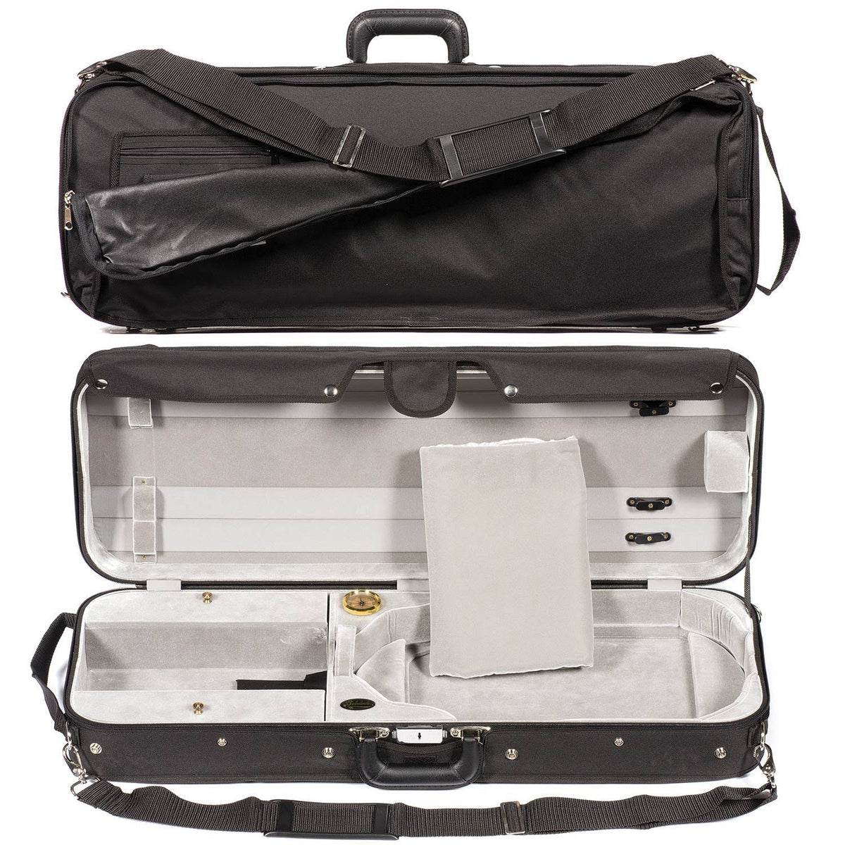 Adjustable Viola Case with Silver Velvet Interior F94228
