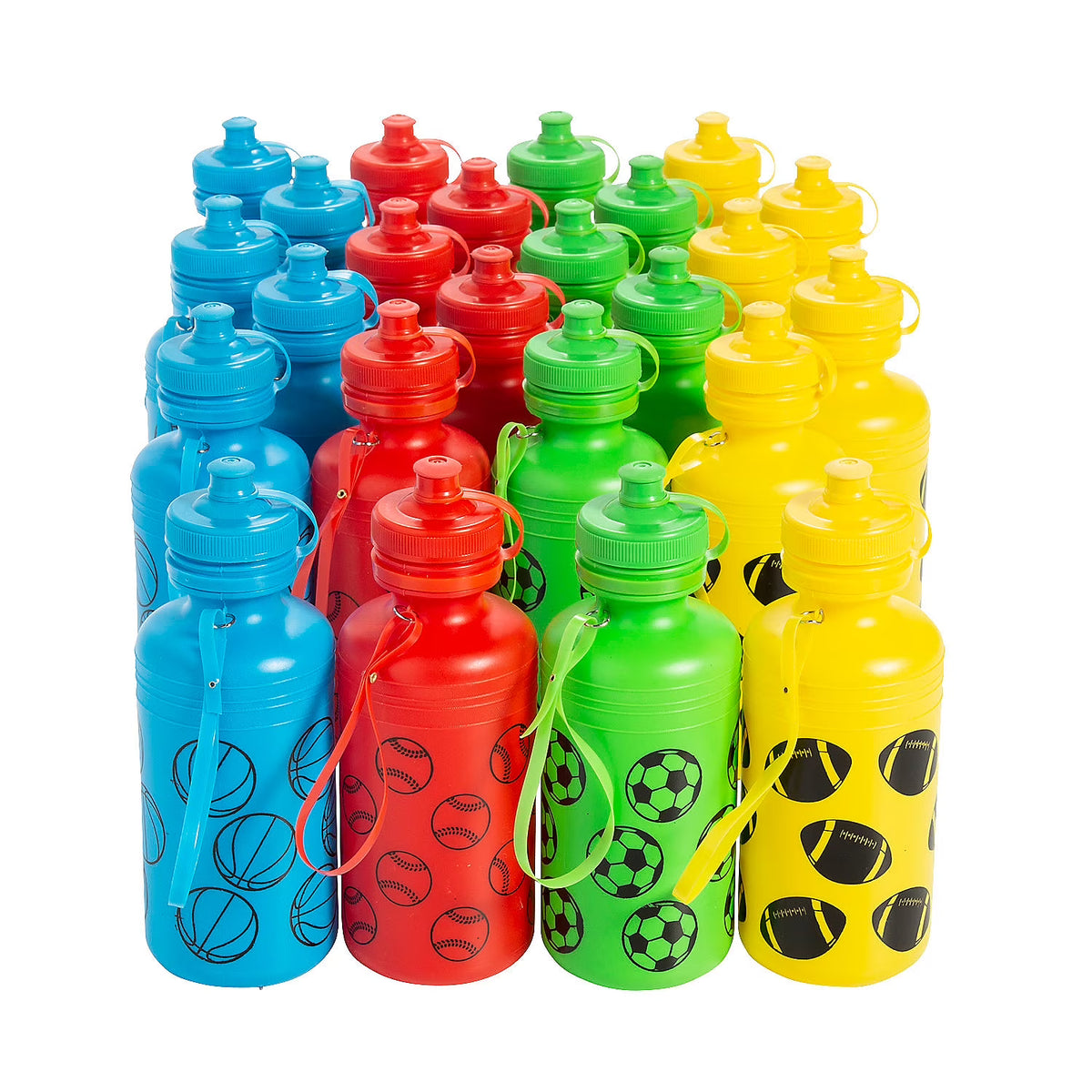 Plastic Sport Water Bottles Bulk 60 Ct H759220