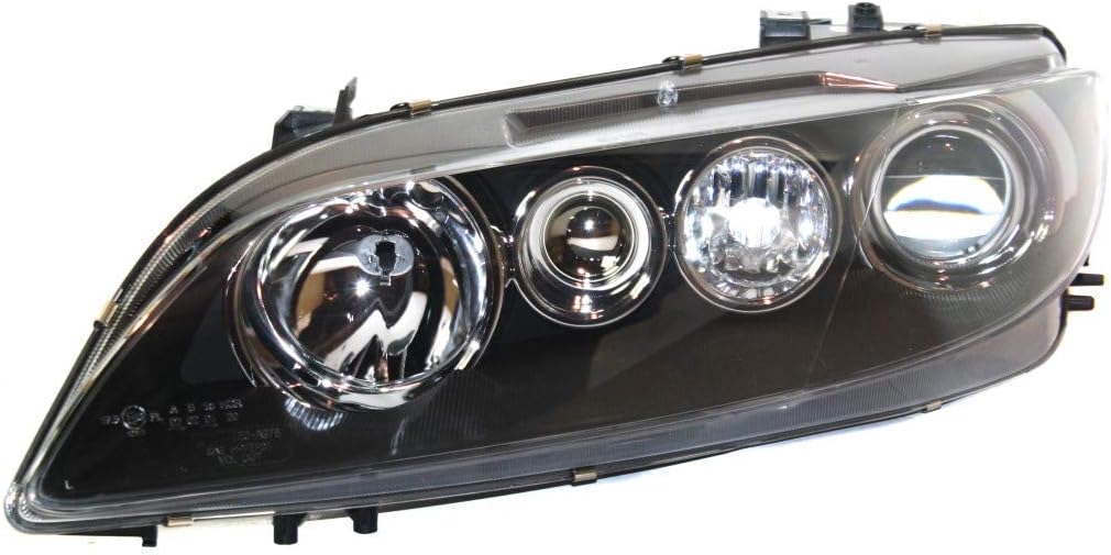 2006 2008 Mazda 6 Headlight Assembly Driver Side Black Housing V236751