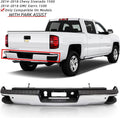 Chrome Rear Step Bumper Assembly for 2014-2018 Chevy Silverado 1500 GMC Sierra 1500 U835