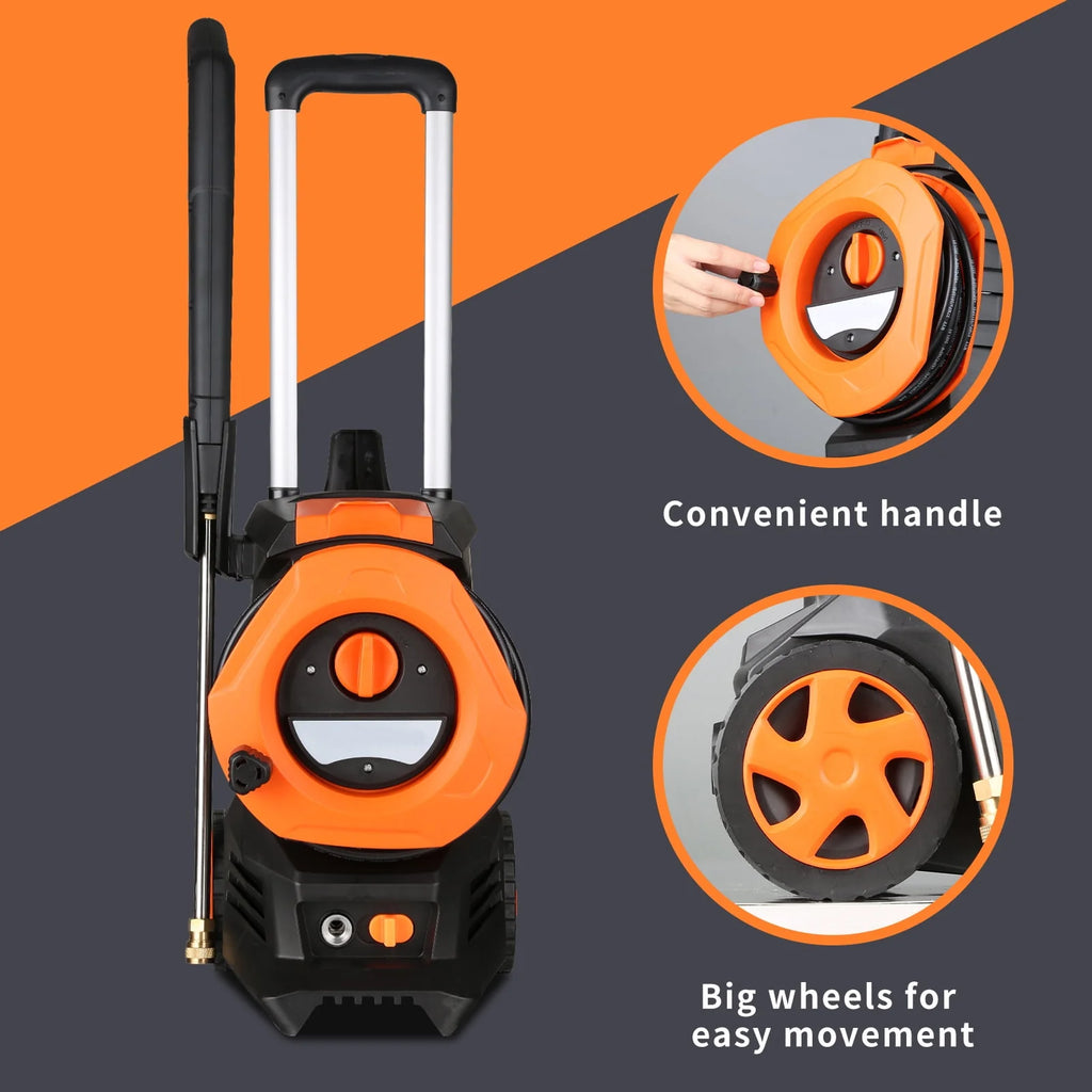 Electric Pressure Washer with 4 Quick Connect Nozzles 2.0GPM 1800W A537718