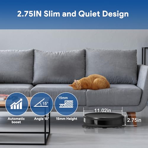 2-In-1 Robot Vacuum and Mop with Gyroscope Navigation K871611