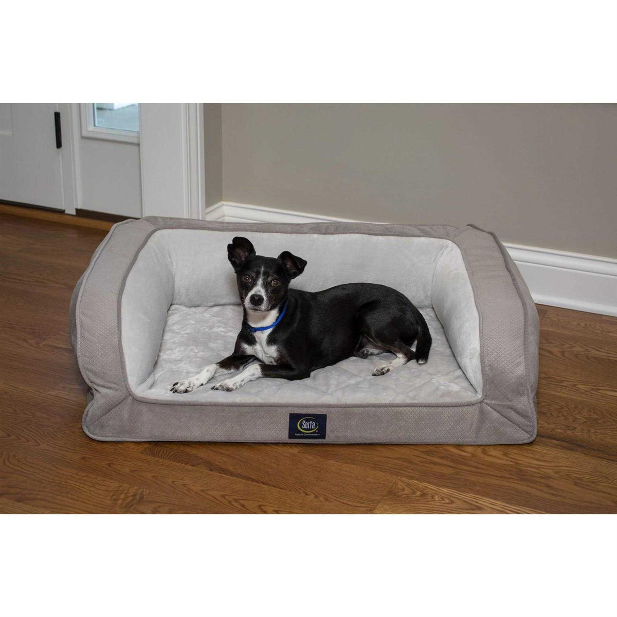Quilted Orthopedic Bolster Dog Bed S2843