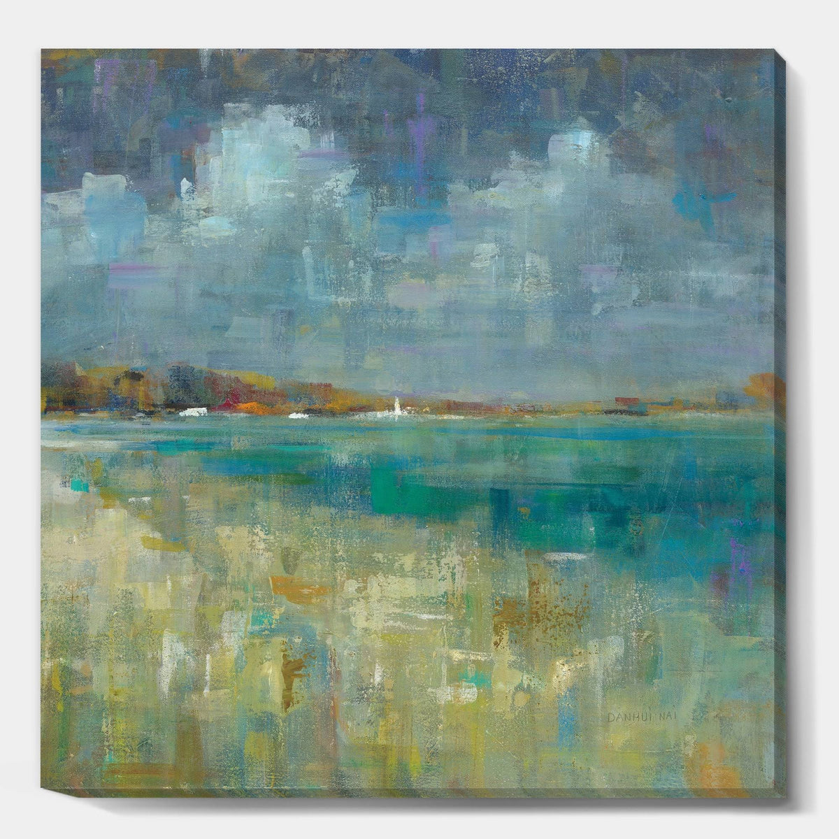 Nautical Coastal Canvas Artwork Print 36 in. Wide x 36 in. High Q333