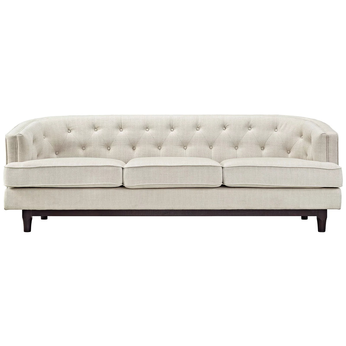 Beige Upholstered Fabric Sofa A370002