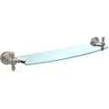 18 inch Glass Shelf Satin Nickel S9154