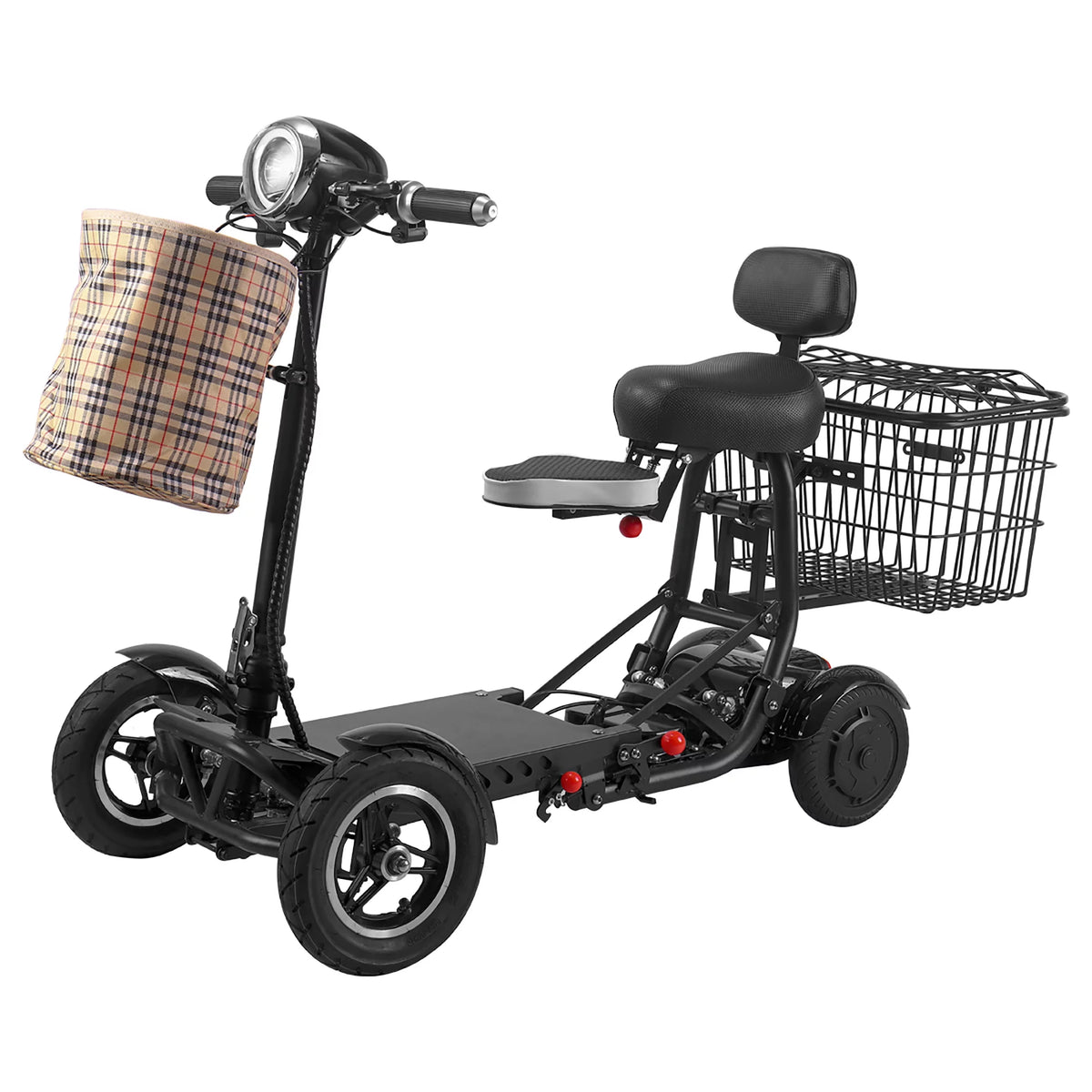 4 Wheels Motorized Electric Scooter with Extended Big Seat U985