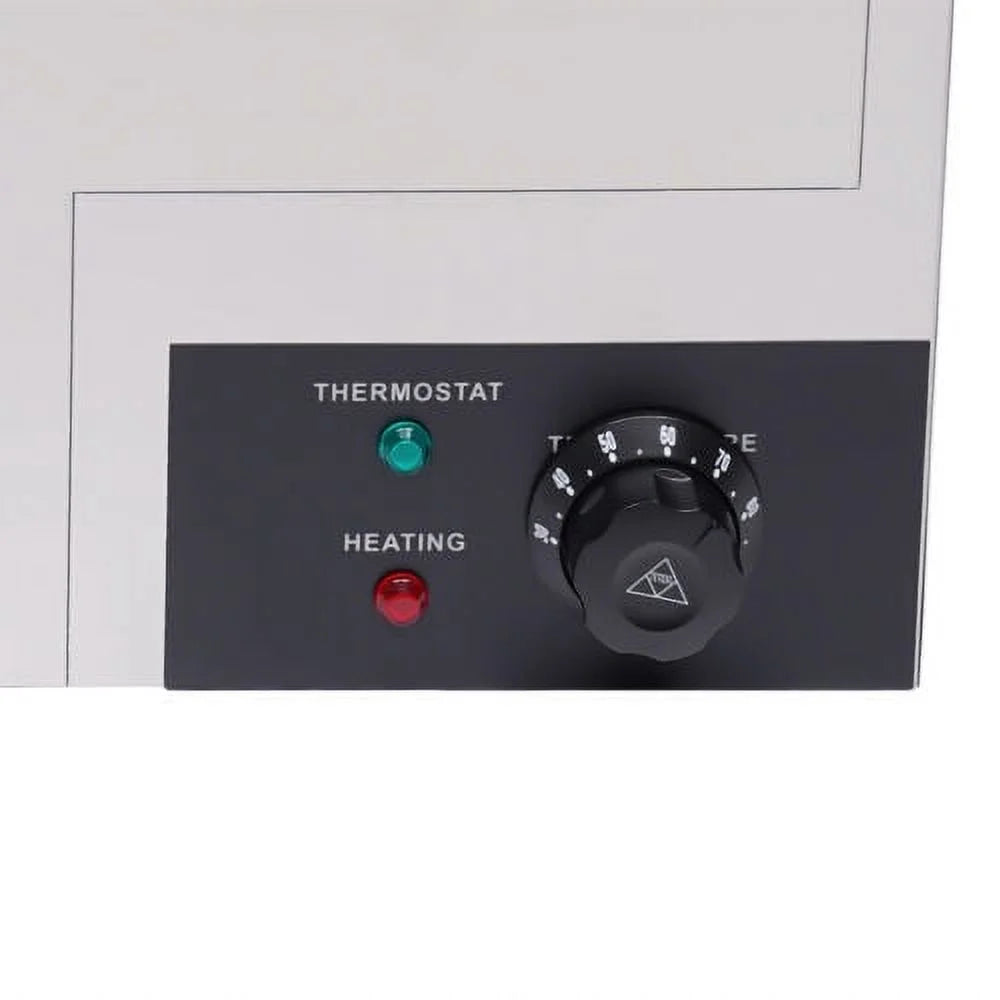 600W Stainless Steel Electric Food Warmer with 5 Pans A374
