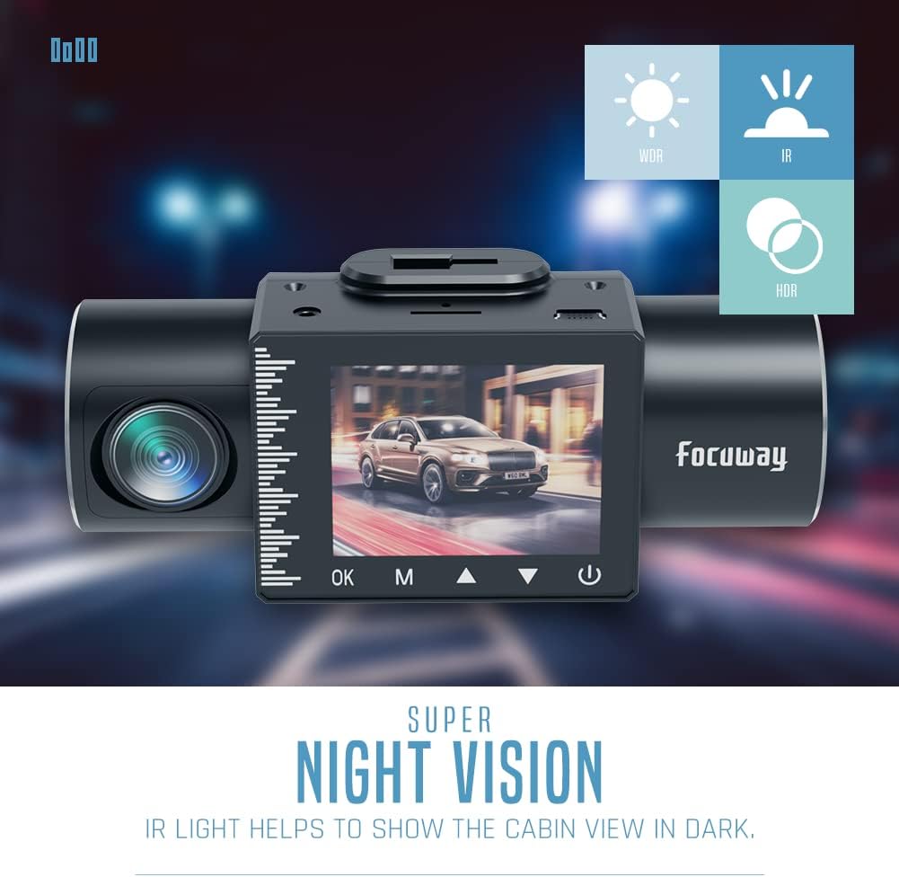 1080P Dual Dash Cam with IR Night Vision G22234