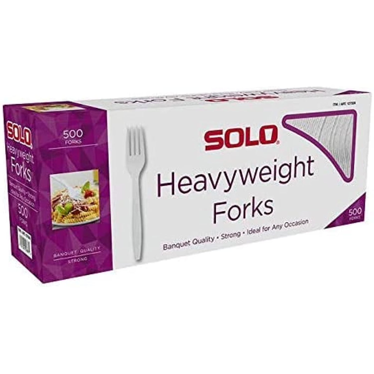 White Plastic Forks, 500 Ct Y4754