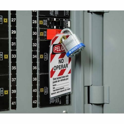 Keyed Padlock, 1-5/16x22w, pk6 Z4140