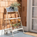 Pearl White Plant Stand G29171
