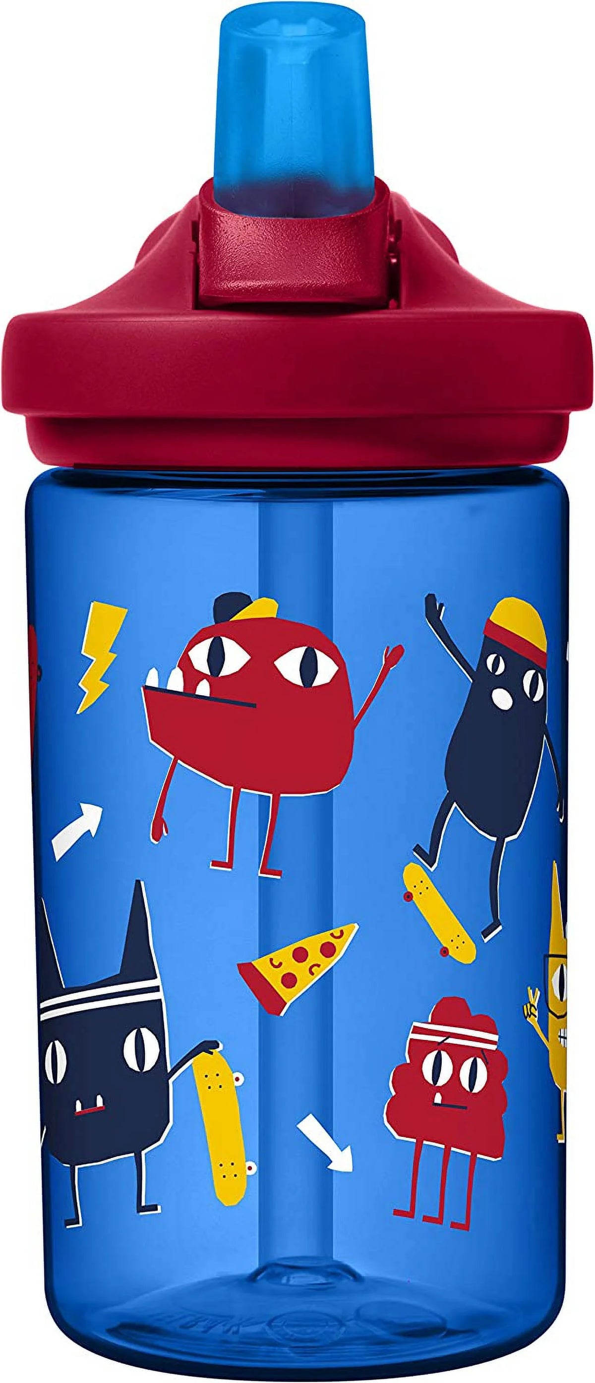 14oz Kids Water Bottle with Straw Top W3546