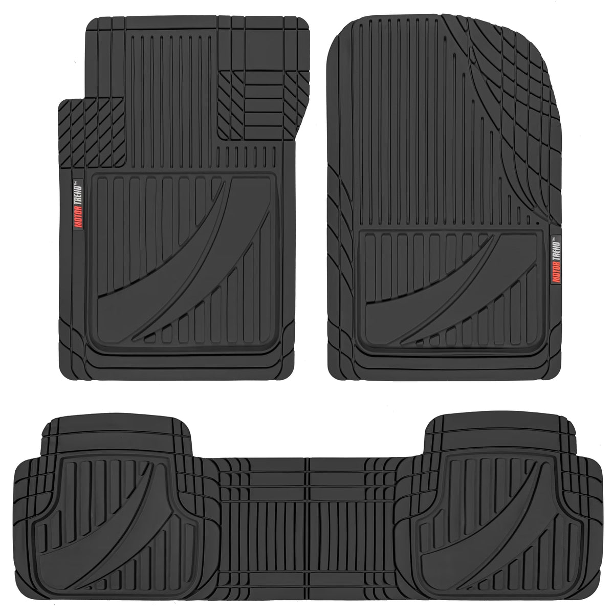3pc Rubber Floor Mats for Car SUV All Weather N879566