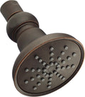 Tumbled Bronze Round Showerhead, 1.75 GPM, 3 1/2-Inch, Pack of 2 H159