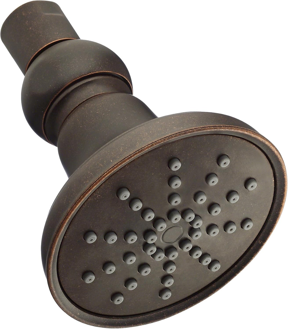 Tumbled Bronze Round Showerhead, 1.75 GPM, 3 1/2-Inch, Pack of 2 H159