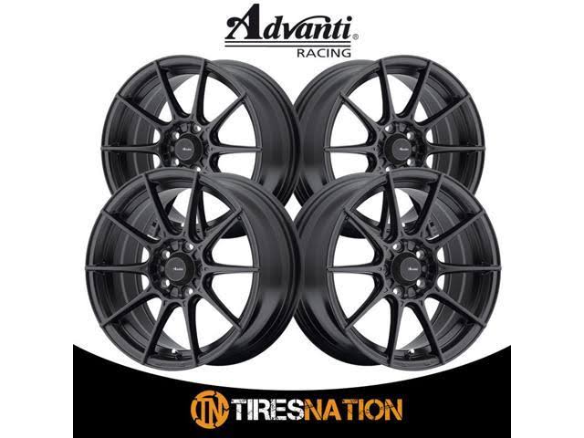 Matte Black 17x8 Wheel V8874