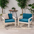 2pk Acacia Wood Club Chairs K130