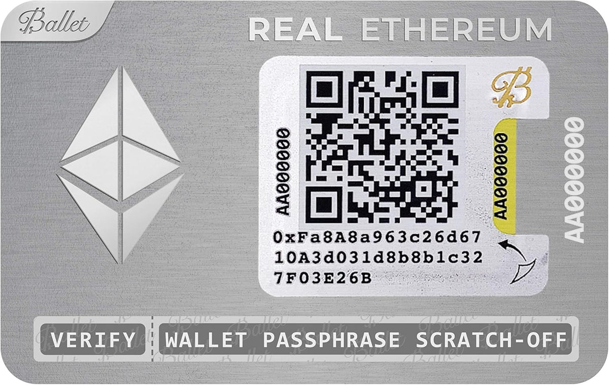 5-Pack Physical Cryptocurrency Wallet with Multicurrency Support D819007