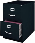 Black 2 Drawer Legal Size File Cabinet W9032