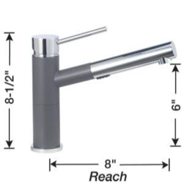 White Pull Out Spray Kitchen Faucet I23260
