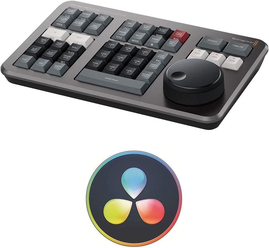 Davinci Resolve Speed Editor Bundle with Davinci Resolve 17 Studio (Activation Card) (2 Items) L405123