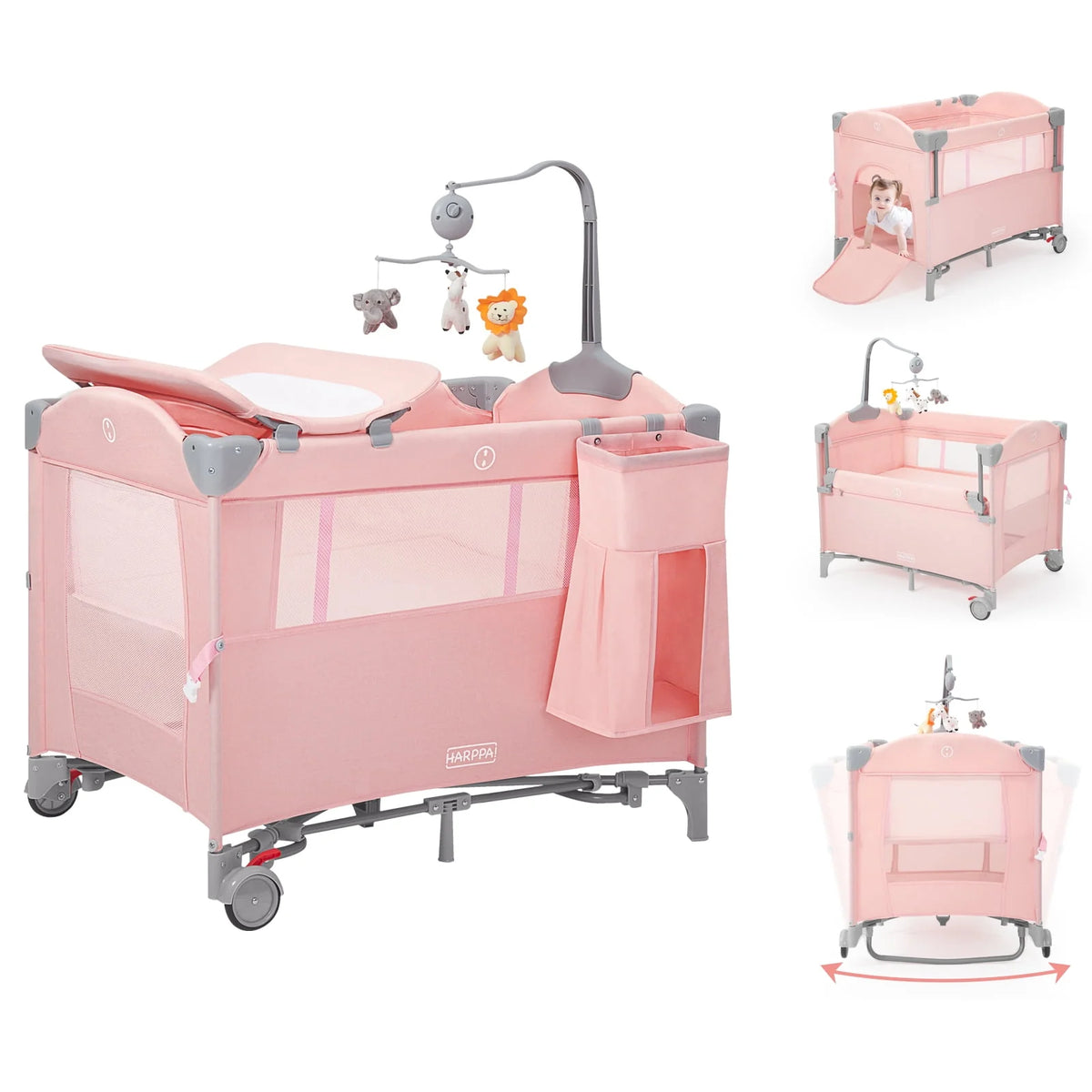 5 in 1 Portable Playard and Bassinet E5029