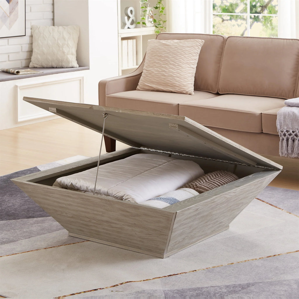 Farmhouse Coffee Table with Storage, Brown M997784