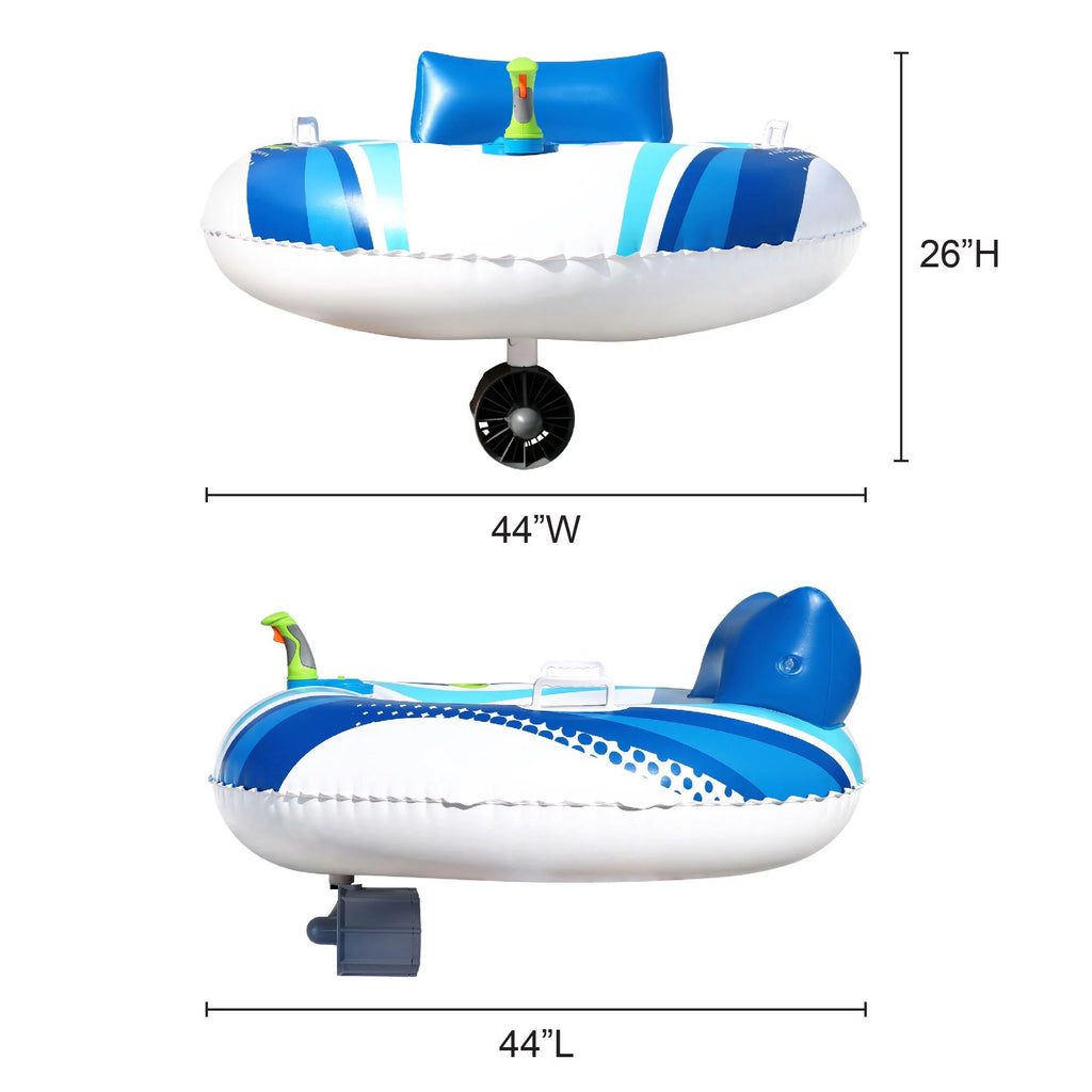 Motorized Battery Powered Inflatable Pool Water Float D6622