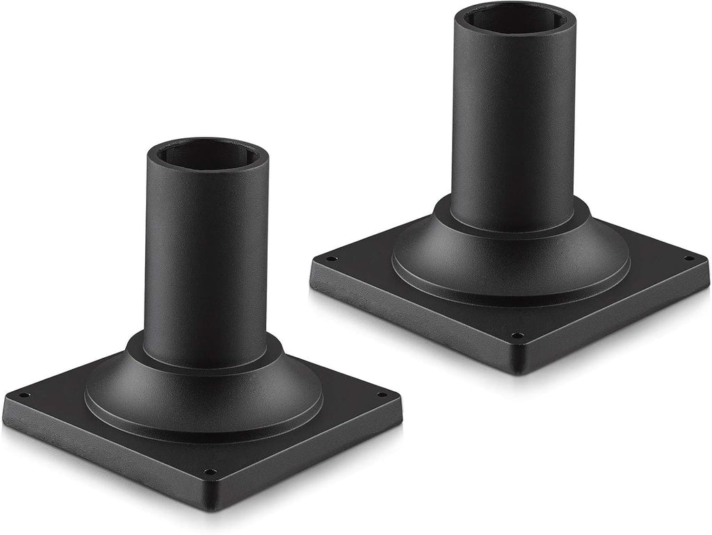 Black Cast Aluminum Pier Mount Base 2 Pack D4861