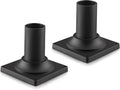 Black Cast Aluminum Pier Mount Base 2 Pack D4861