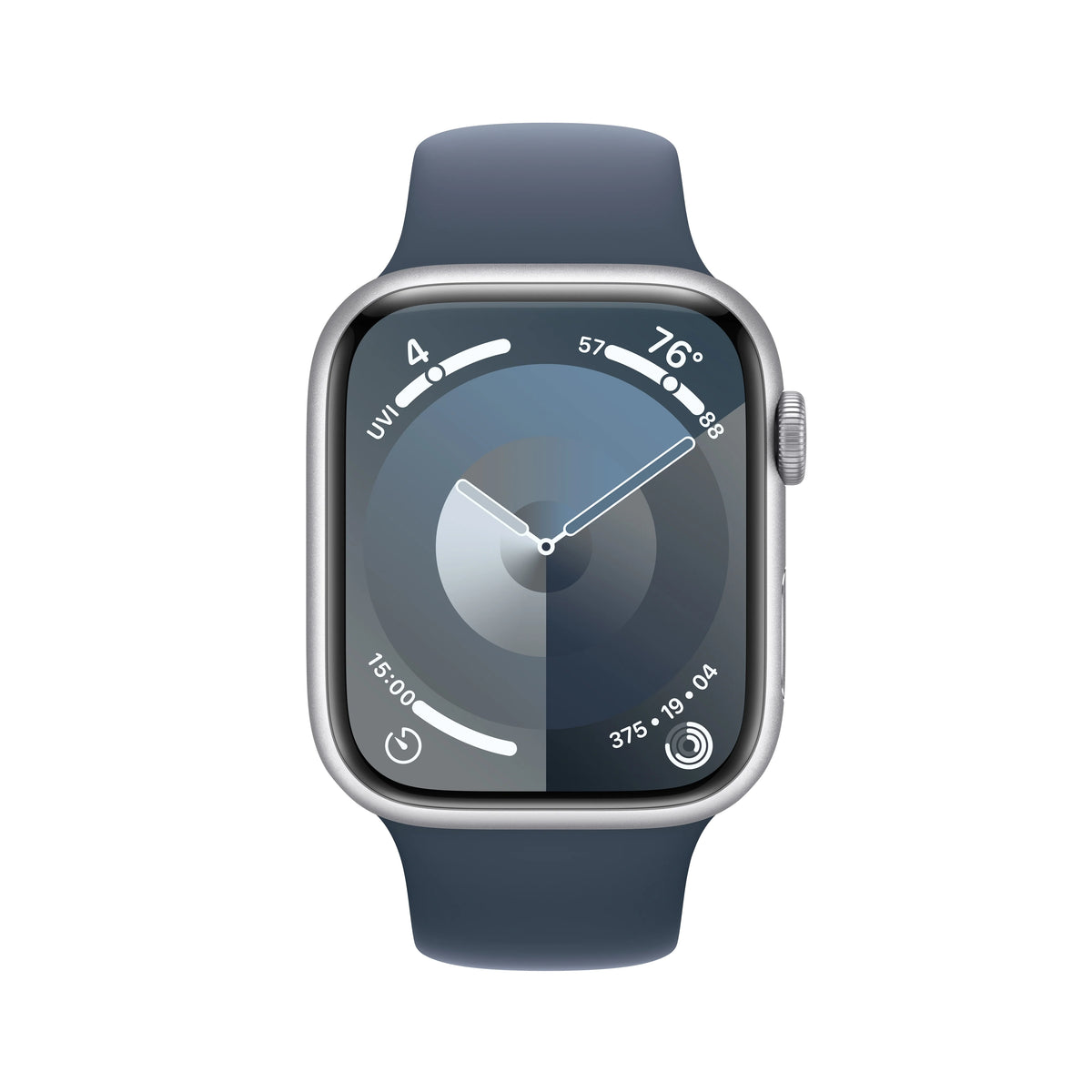 Silver Aluminum Case 45mm Sport Band Fitness Tracker D146745