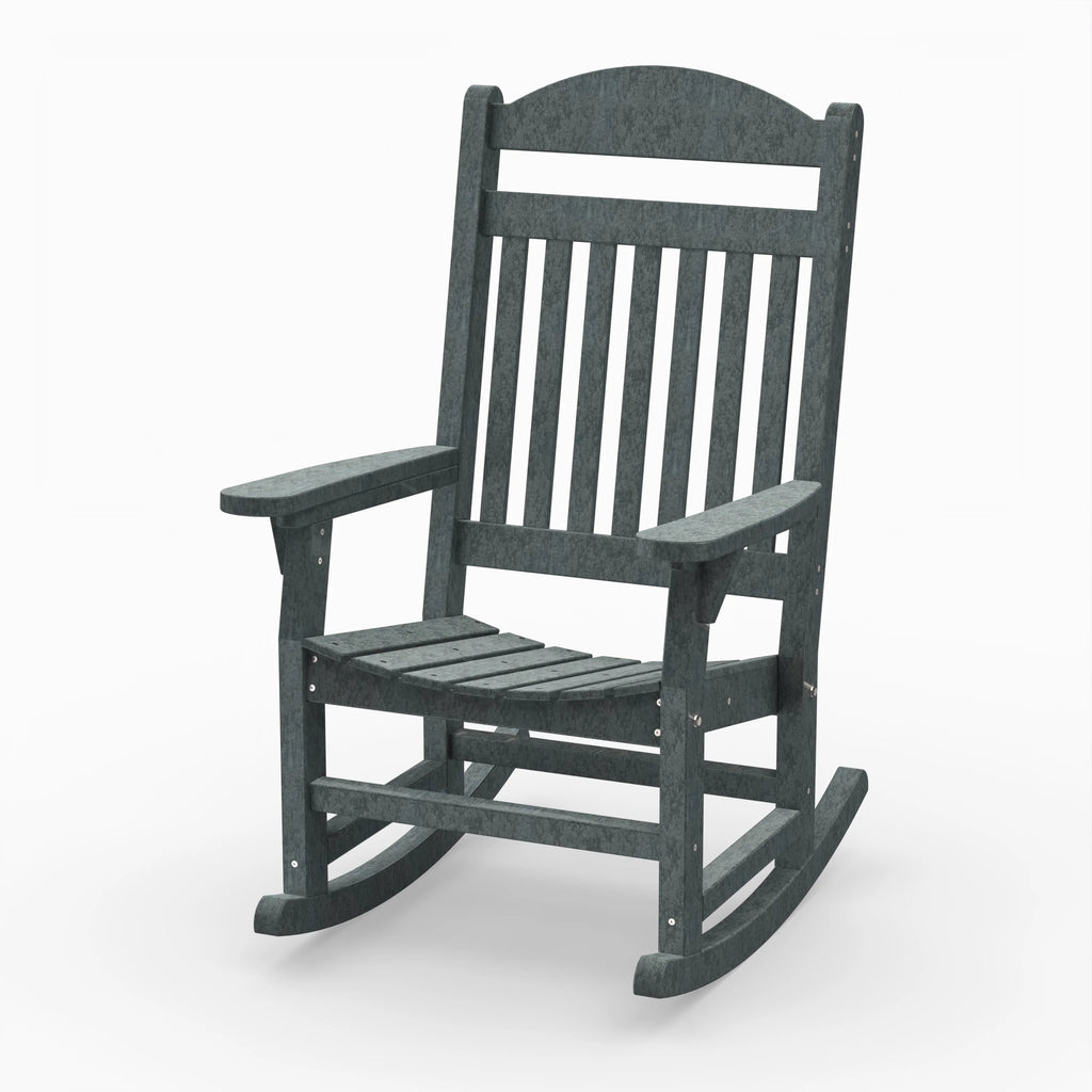 Dark Gray Weather Resistant Rocking Chair O930