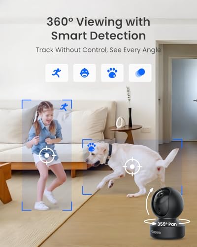 3K PT Wi-Fi Indoor Camera with Night Vision and Two-Way Audio U348