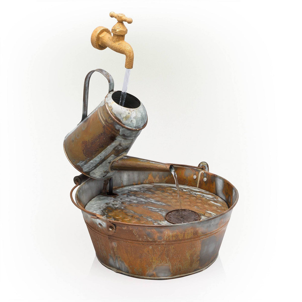 Rustic Metal Watering Can B23340