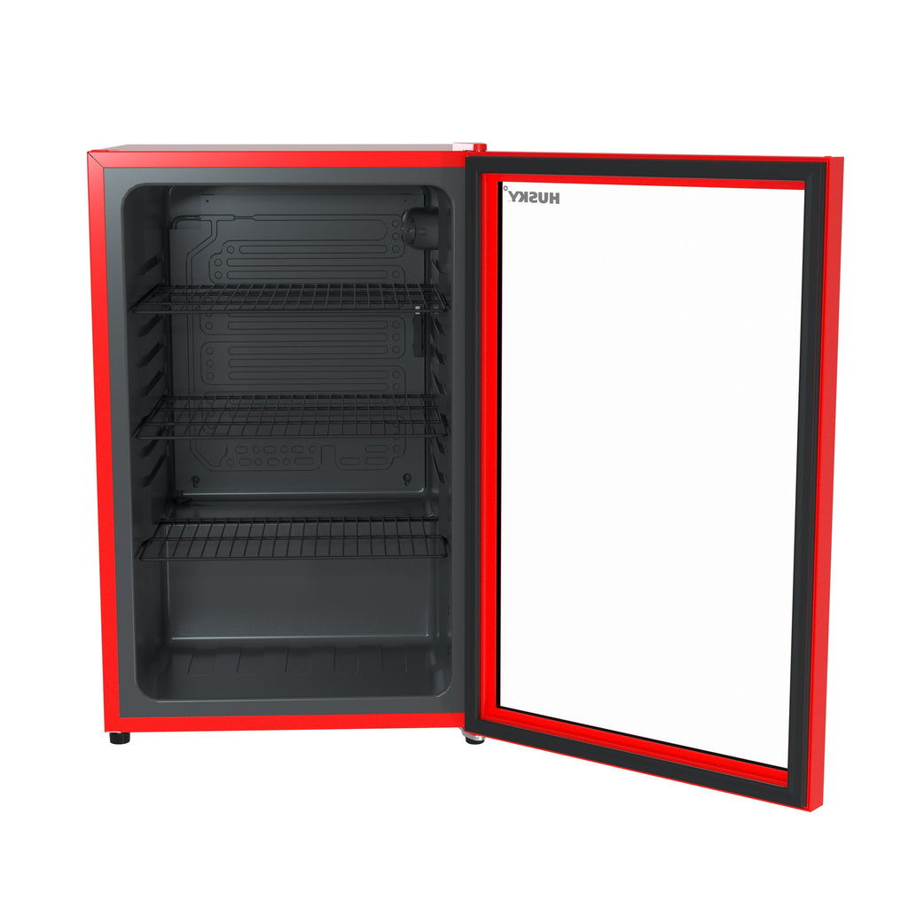Red Freestanding Mini Fridge W714