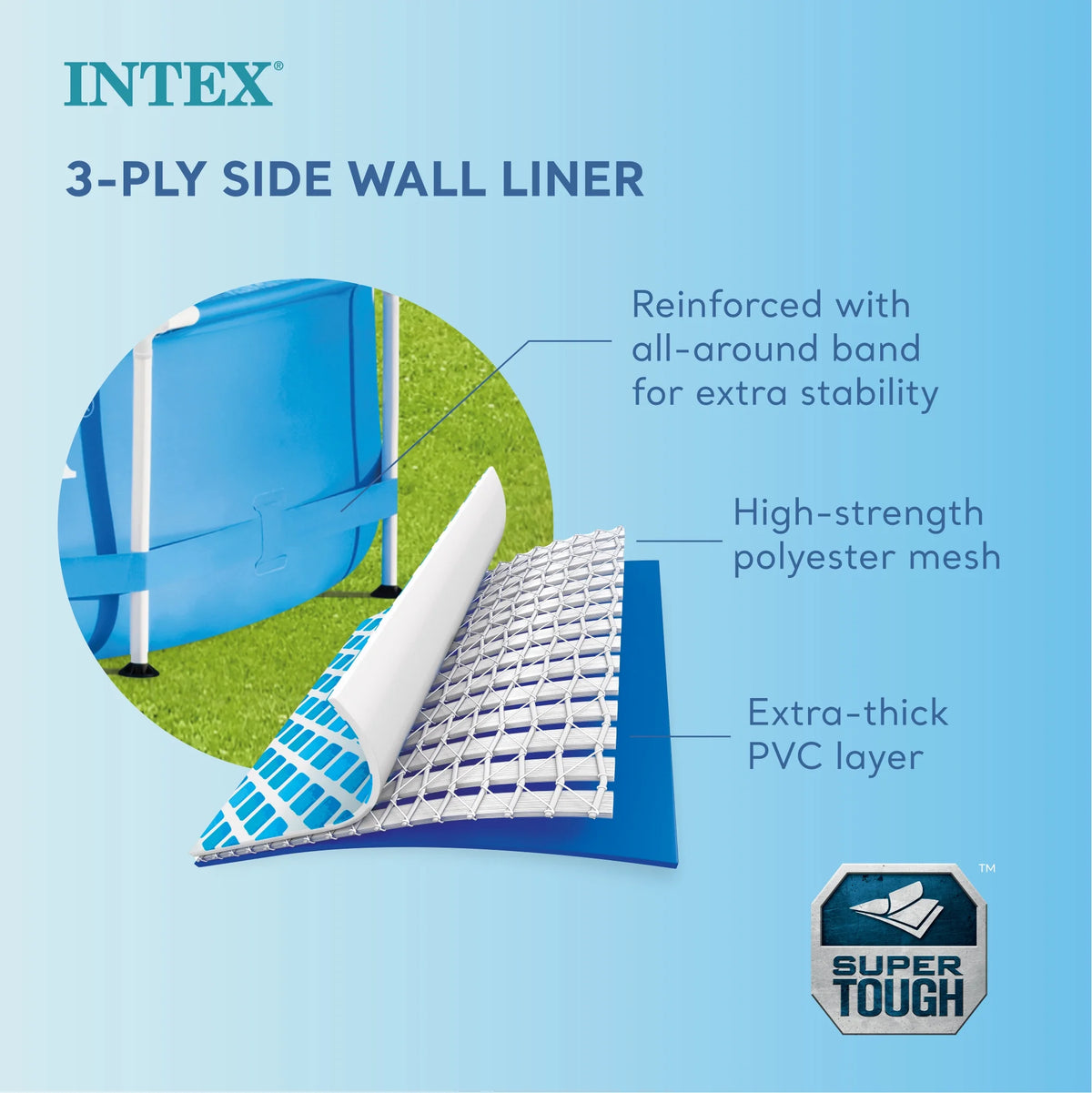12' x 30 Metal Frame Round Above Ground Swimming Pool H4995